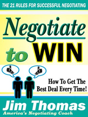 cover image of Negotiate to Win